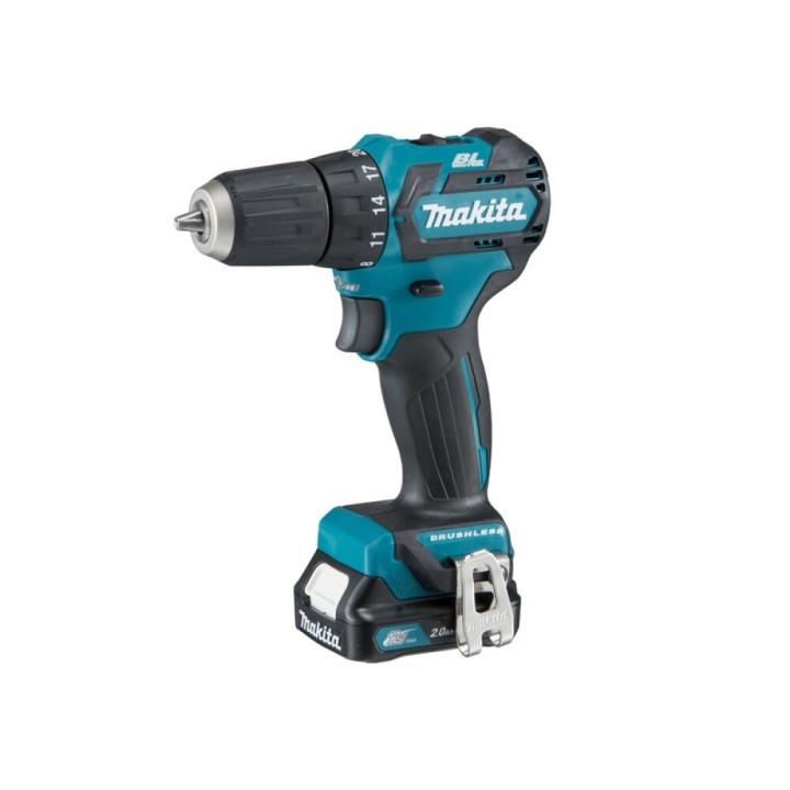 Makita bore-/skruemaskine 10,8V 2,0AH m/batteri & lader